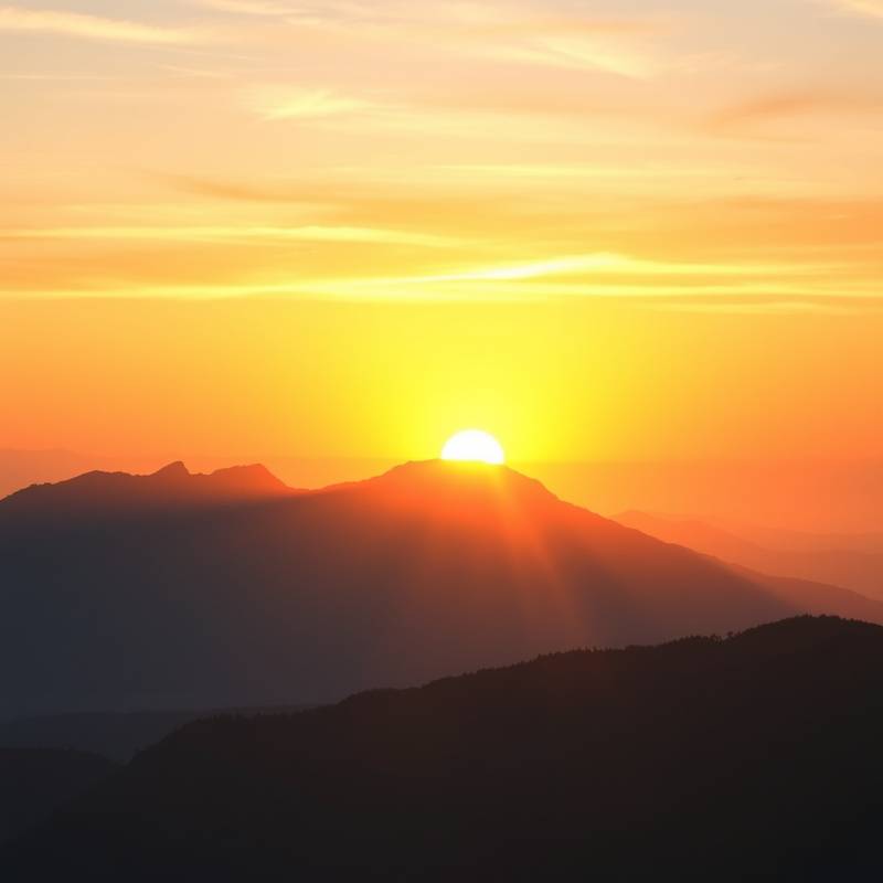 Um livro de autoajuda com uma imagem inspiradora de uma montanha ao amanhecer.